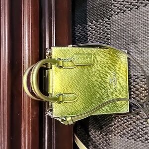 Green cross body Coach